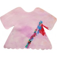 Use watercolor and crayon to create the dream cloth