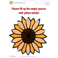 Fill up the empty spaces with yellow petals