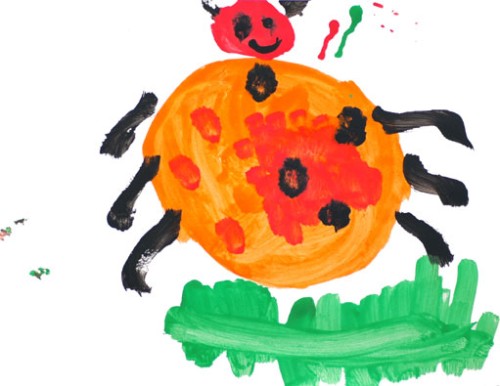 Watercolor - A Little Beetle